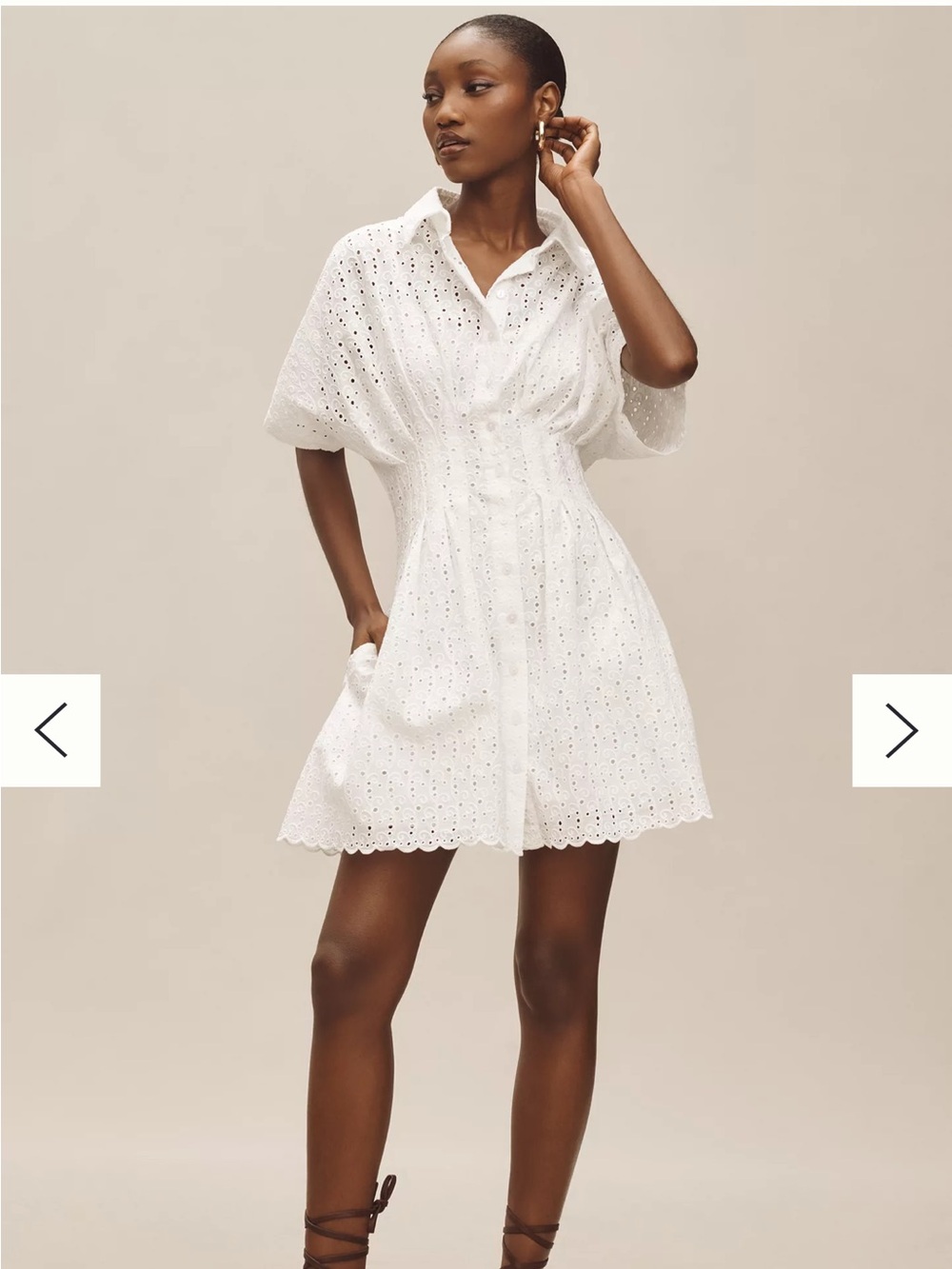 Anthropologie Exquise Tobie Eyelet Dress